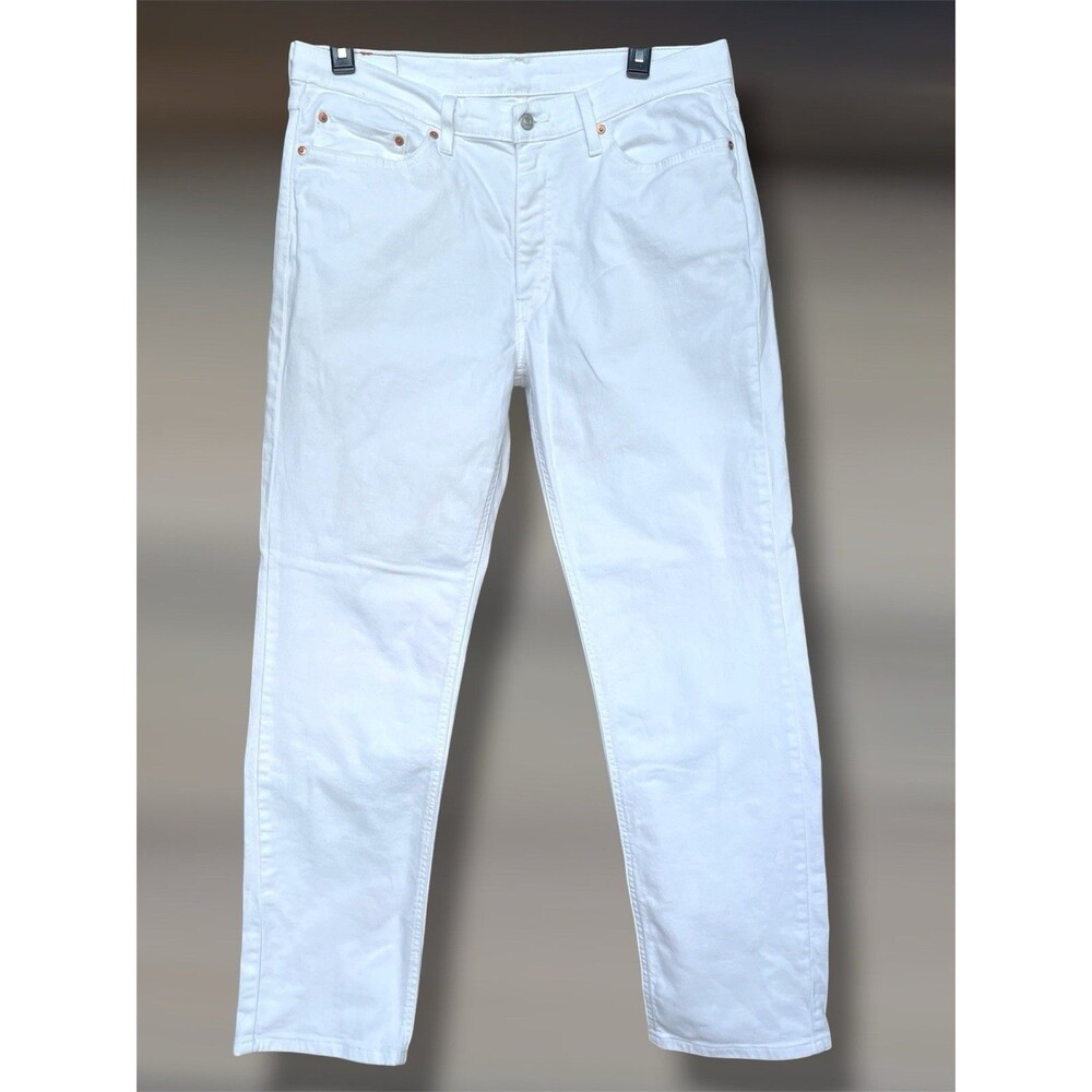 Levi's 541 Athletic Tapered Jeans Men’s W36 L34 White Stretch Denim 5-Pockets - Picture 3 of 9